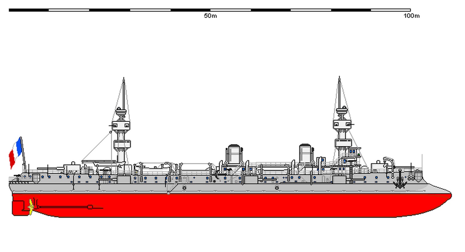 Amiral ai r34. Броненосный крейсер amiral Charner. Броненосные крейсеры типа amiral Charner.