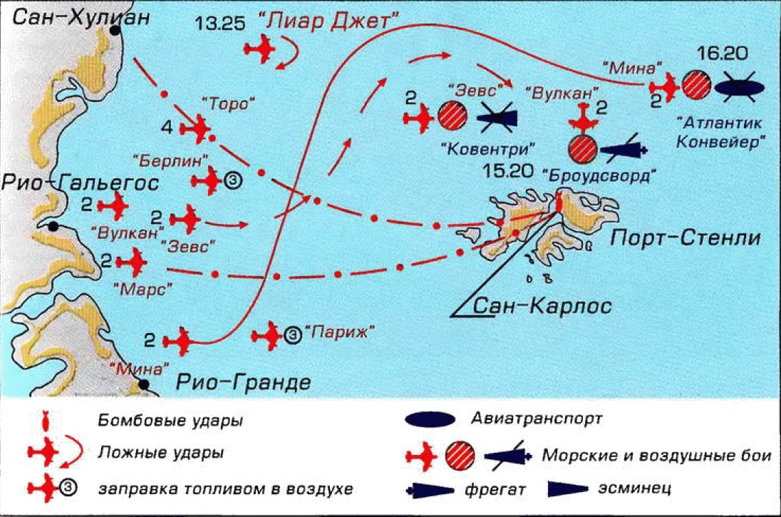 Фолклендские острова карта