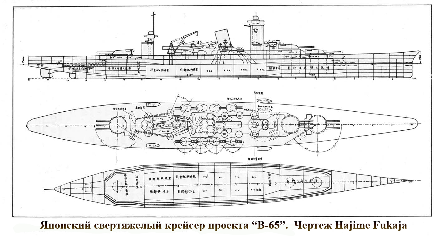 Чертежи линкора нагато