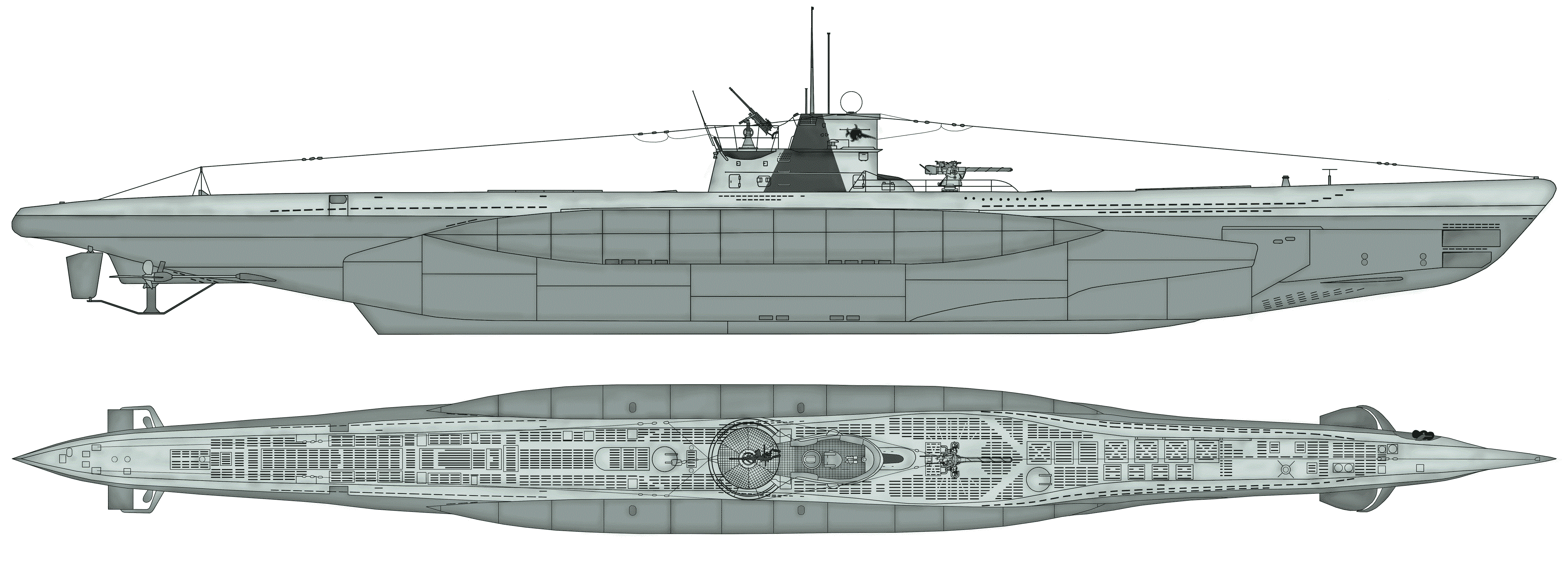Dkm u-boat type viic u-552 1 48. Немецкая подводная лодка тип 7. Uboat тип 7 с. Uboat тип 7 схема. U-boat type ii а чертежи.