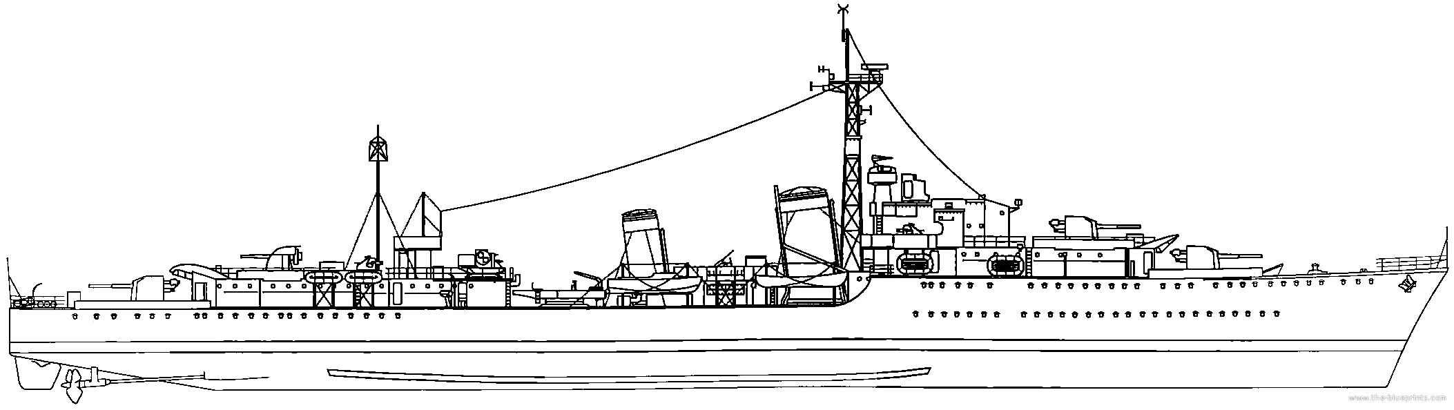 Эсминец рисунок для детей