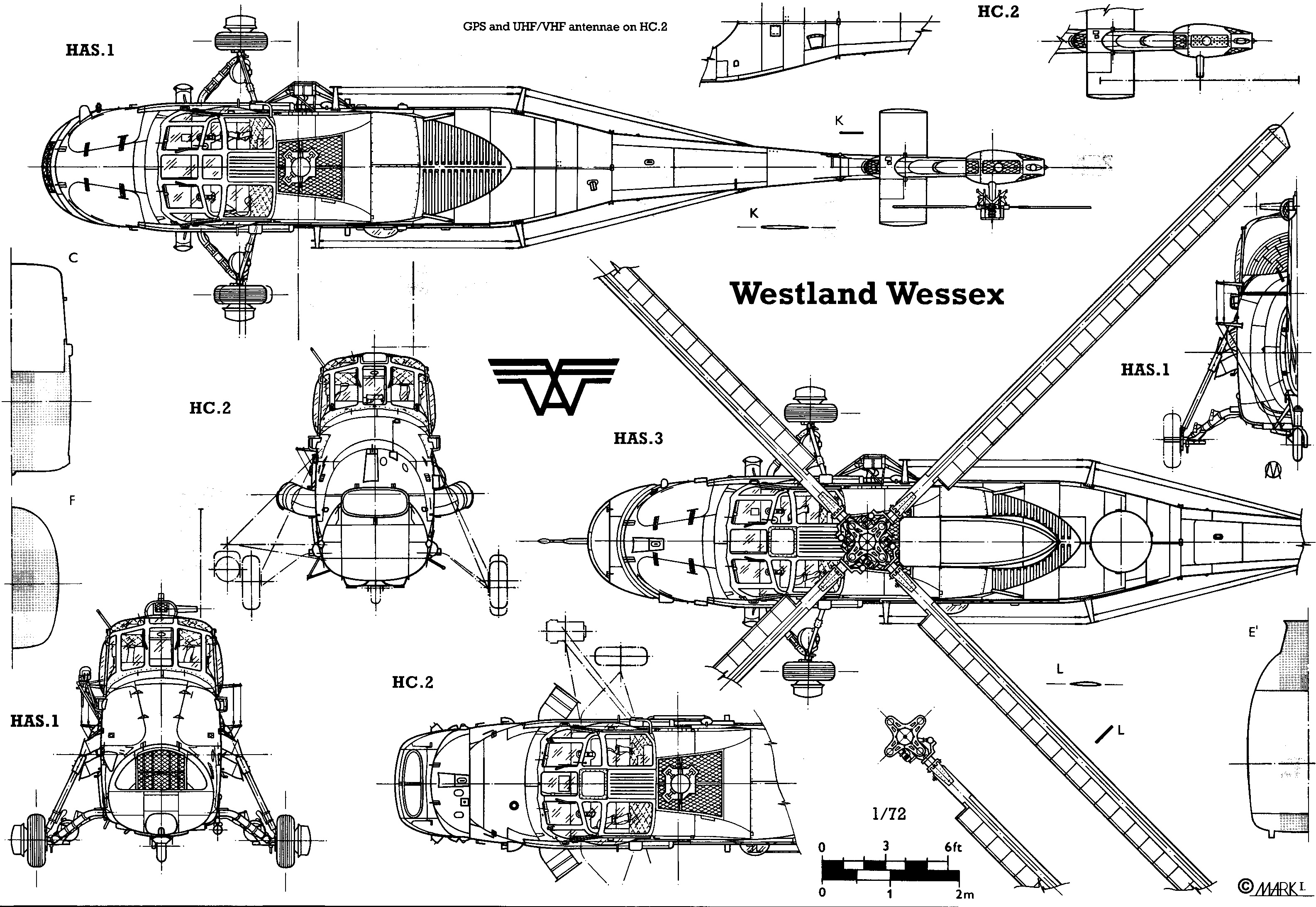 Westland lynx чертеж