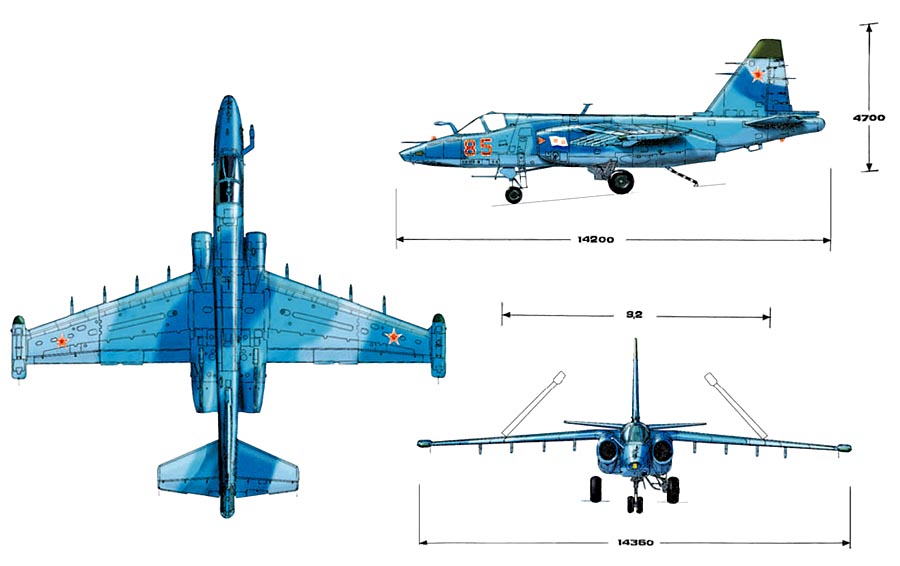 Су 25 чертеж