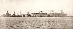 Вид на производственные площадки Rotterdam Drydock Company, фото 1918 года