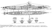 Общая схема подводной лодки «К - 52»
