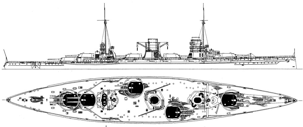 Линейный крейсер гебен чертеж