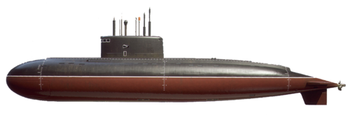 Модель подводной лодки проекта 636
