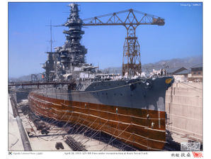 Battleship_Fuso_in_drydock,_Kure,_Japan,_28_Apr_1933_(colored_photo).jpeg