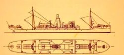 Схема парохода Graf von Goetzen